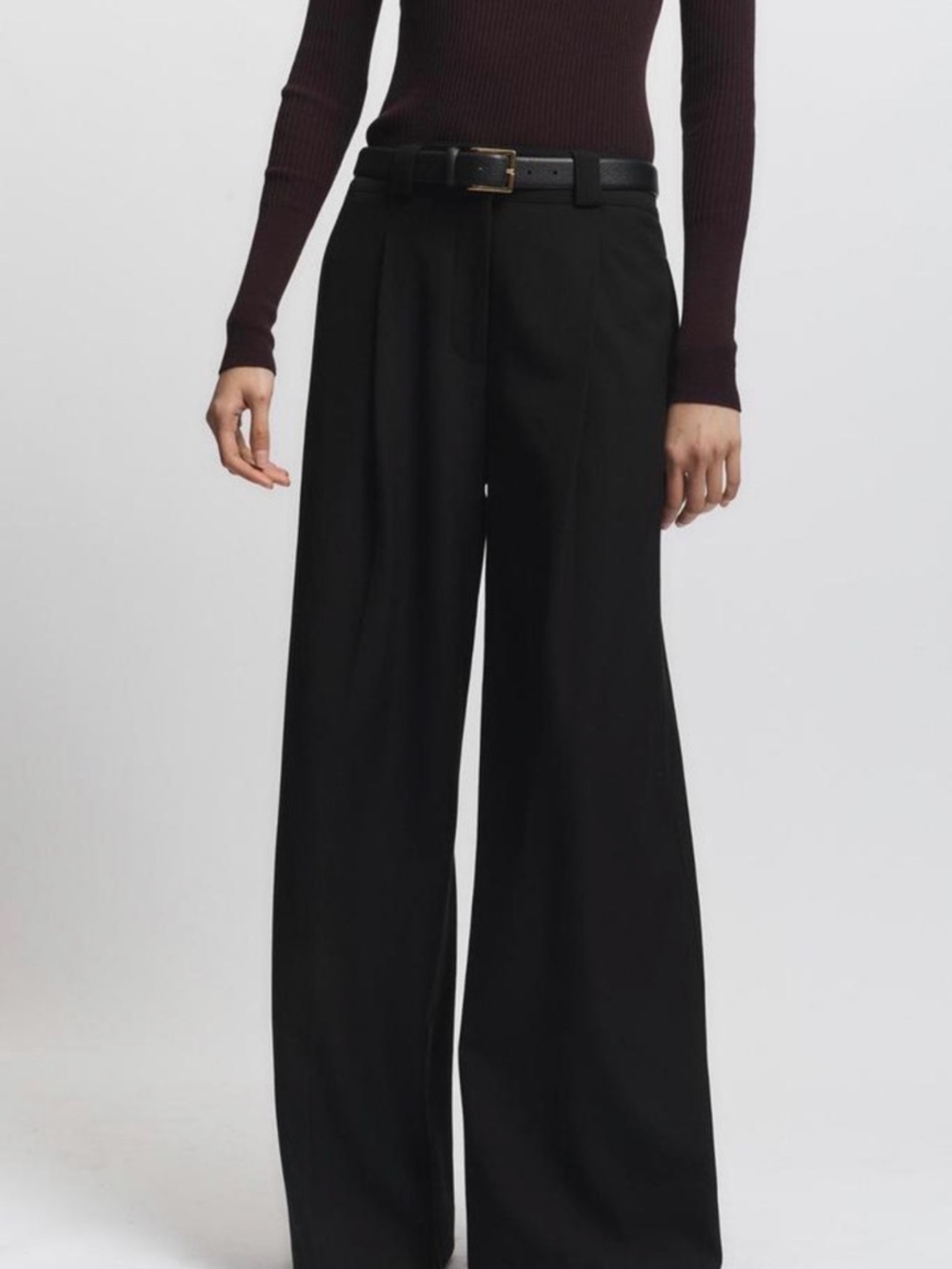 Saint Art Tiffany Wide-Leg Tailored Pants in Light Gray fits XL-XXL - Picture 7 of 7